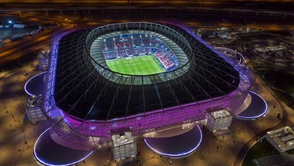 Ahmad Bin Ali Stadium in Doha, Qatar (© Qatar 2022/Supreme Committee via Getty