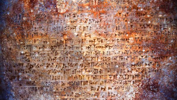 Ancient carved texts from Persepolis, Iran (© George Hall/Alamy)