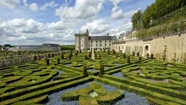 Château de Villandry and its garden, Loire Valley, France (©