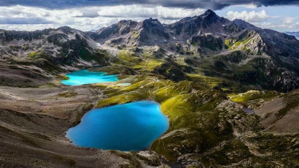 Jöriseen lakes in the Silvretta Alps, Switzerland (© Florin Baumann/Getty
