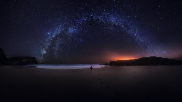 Milky Way over Southwest Alentejo and Vicentine Coast Natural Park, Portugal (©