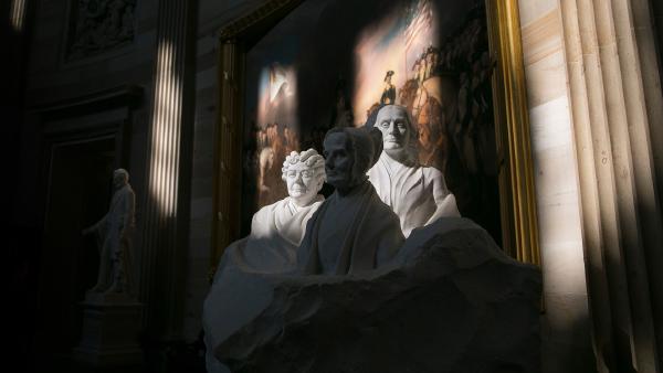 Portrait Monument of women's suffrage pioneers, Capitol Rotunda, Washington, DC