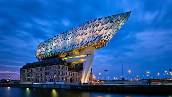 The Port House, designed by Zaha Hadid Architects, Antwerp, Belgium (© Dmitry