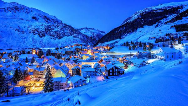 Andermatt village in the Alps, Switzerland (© Xantana/Getty Images)