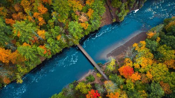 Bad River in Copper Falls State Park, Wisconsin (© Big Joe/Getty Images)