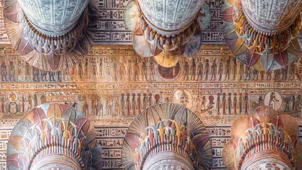 Ceiling of the Temple of Esna, Egypt (© Nick Brundle Photography/Getty Images)