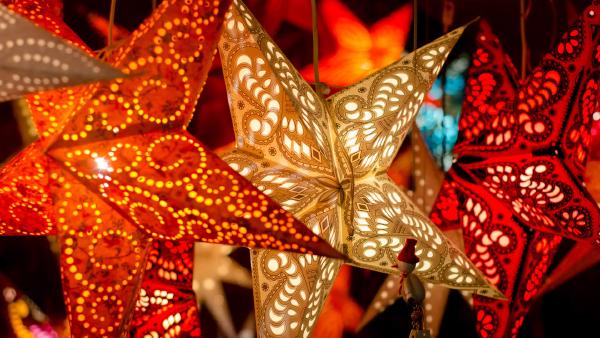 Christmas star lanterns, Germany (© artas/Getty Images)