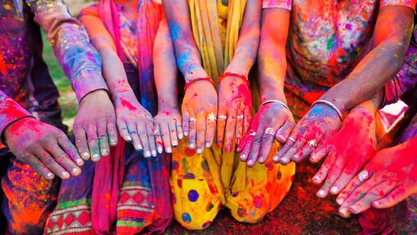 Holi celebration in Jaipur, India (© powerofforever/Getty Images)