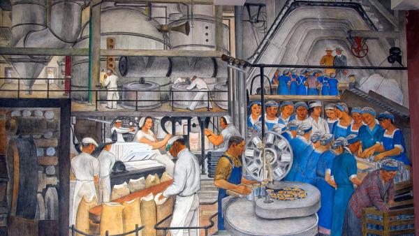 ‘Industries of California’ mural by Ralph Stackpole at Coit Tower, San Francisco, California (© David R. Frazier Photolibrary, Inc./Alamy)