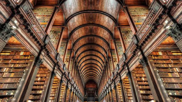Library of Trinity College Dublin, Ireland (© Lukas Bischoff/Getty Images)