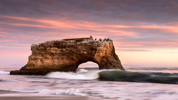Natural Bridges State Beach in Santa Cruz, California (© Jim Patterson/Tandem