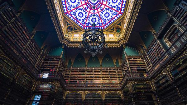 Royal Portuguese Cabinet of Reading, Rio de Janeiro, Brazil (© Antonio Salaverry/Shutterstock)