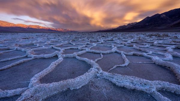 Salt flats in Badwater Basin, Death Valley National Park, California (© Jim Patterson/TANDEM Stills + Motion)
