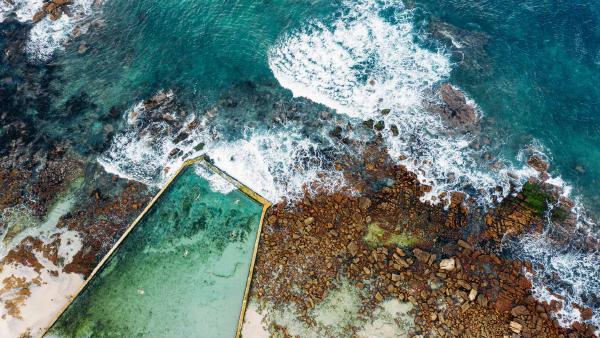 St. James Tidal Pool, Cape Town, South Africa (© AmazingAerialAgency/Adobe)