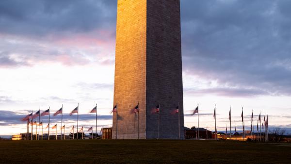 Sunset at the Washington Monument, Washington, DC (© Joe Daniel Price/Getty