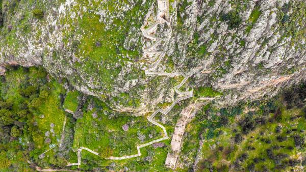 The staircase of the Fortress of Palamidi, Nafplio, Greece (© George Pachantouris/Getty Images)